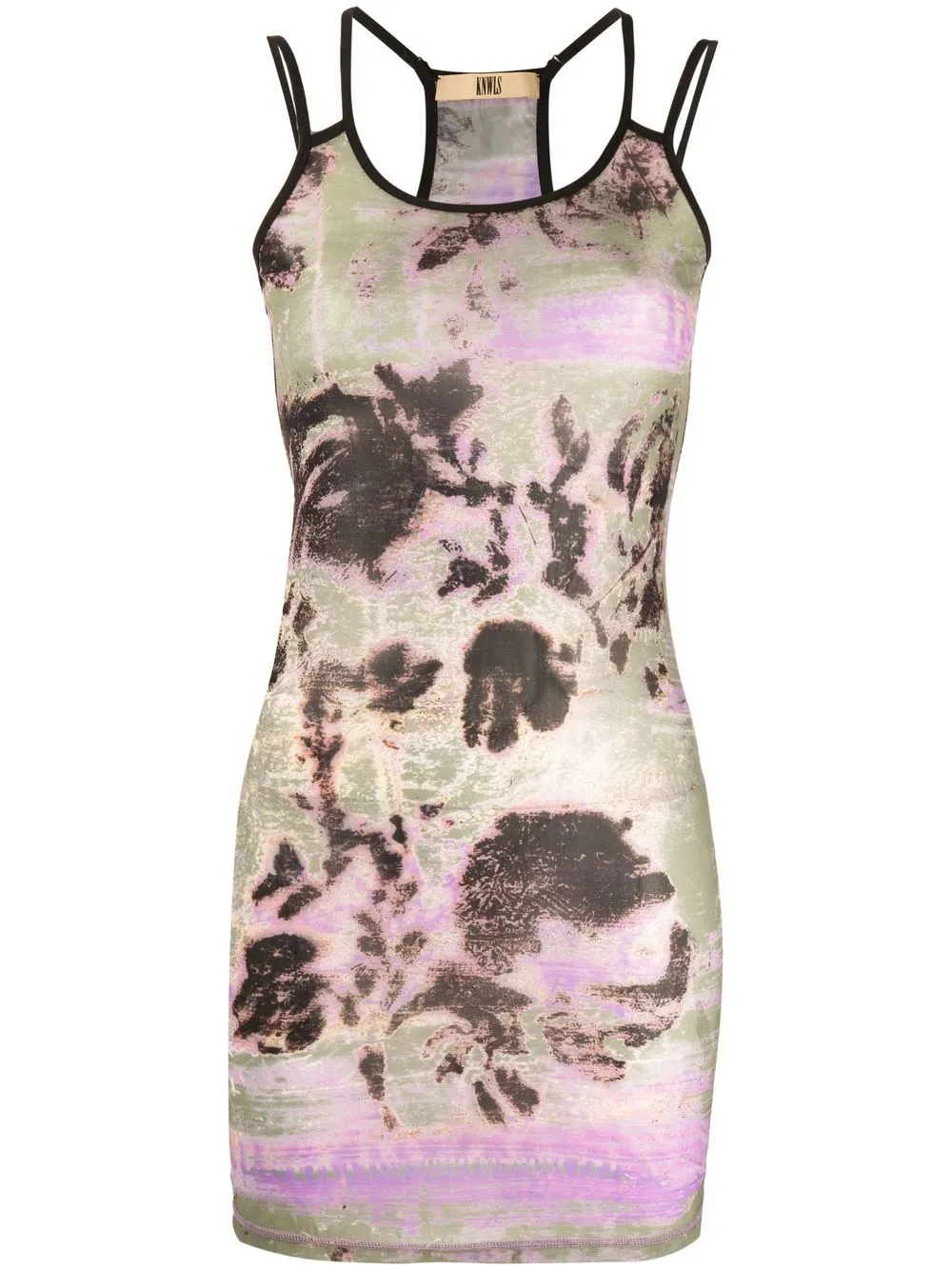 

KNWLS abstract-print mini dress - Green