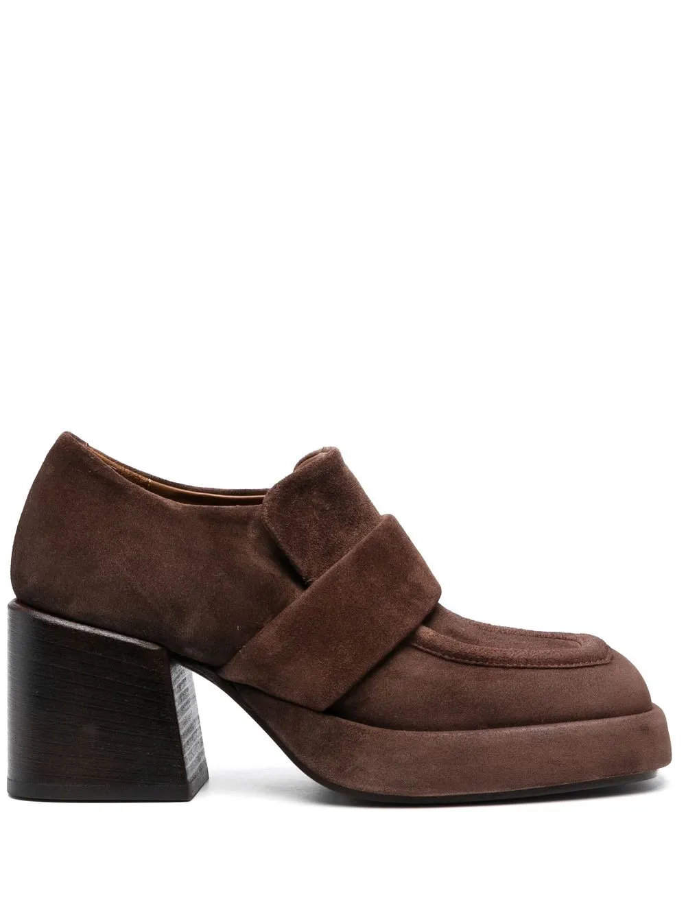 

Marsèll platform 80mm loafers - Brown