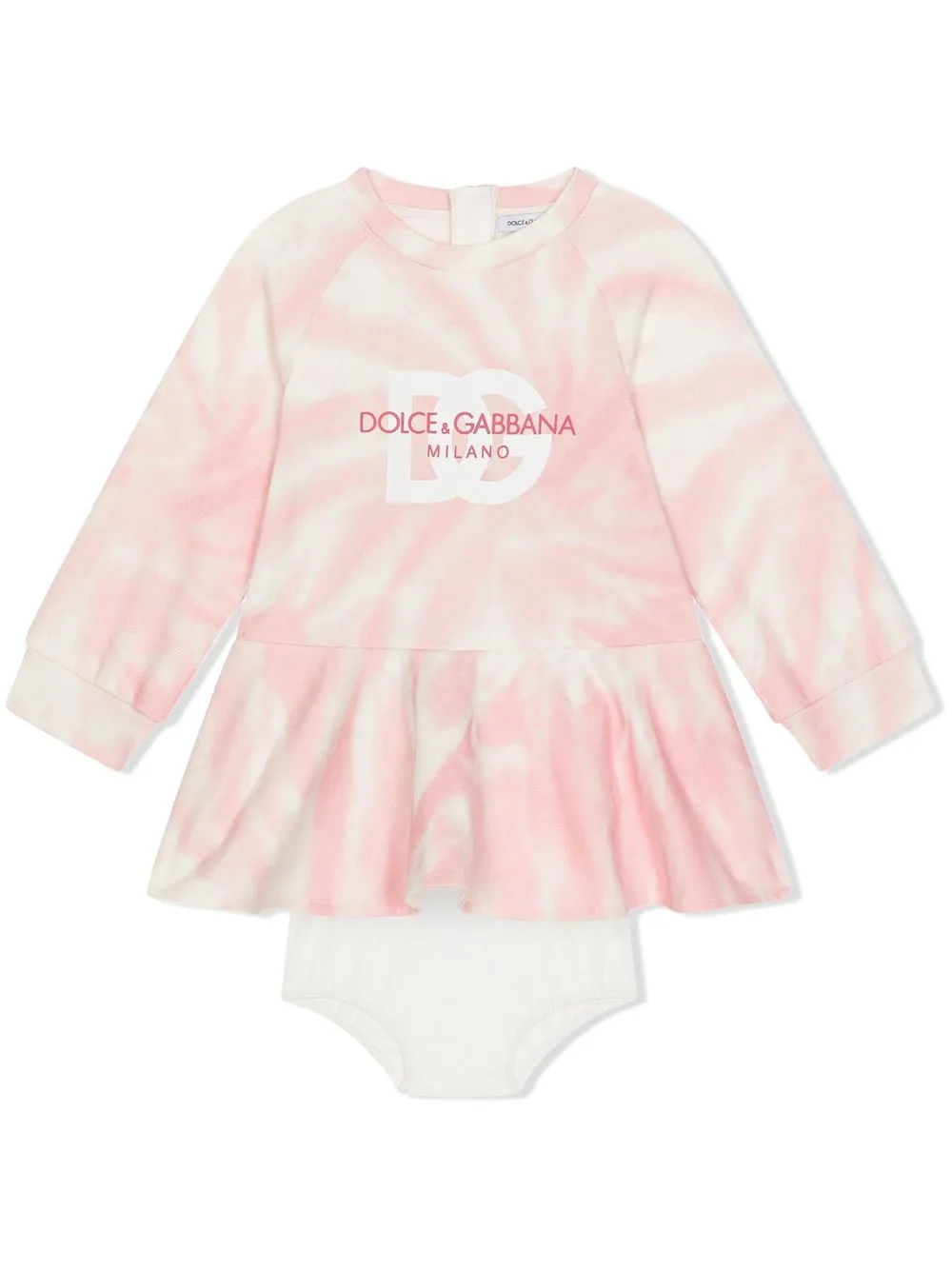 Image 1 of Dolce & Gabbana Kids Skaterkleid mit Batikmuster