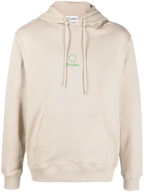 Études Studio logo-embroidered organic cotton hoodie