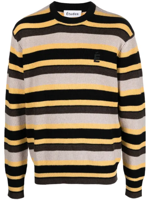 Études Studio Boris striped knitted jumper