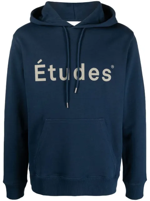 Études Studio logo-print organic cotton hoodie