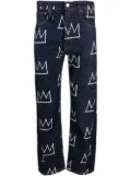 Études Studio all-over crown-print trousers - Blue