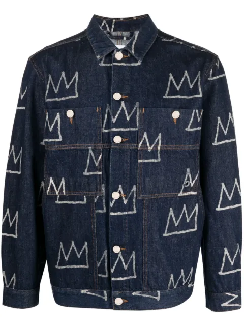 Études Studio crown-print denim jacket