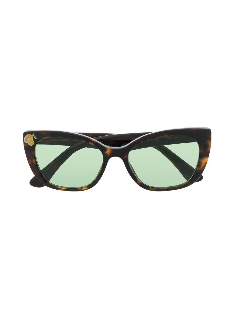 

Dolce & Gabbana Kids lemon-print cat-eye sunglasses - Green