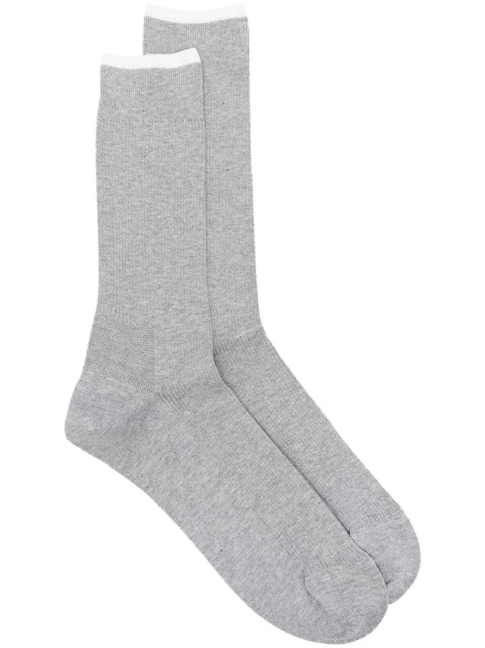 

Eleventy contrast-trim cotton socks - Grey