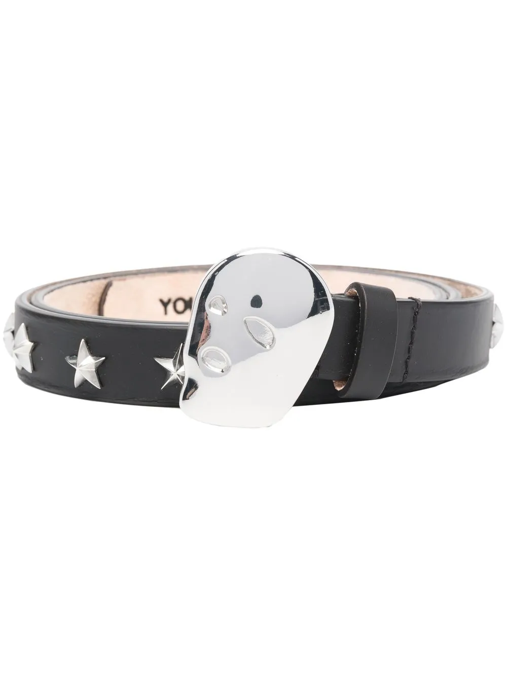 

Youths In Balaclava star-stud leather belt - Black