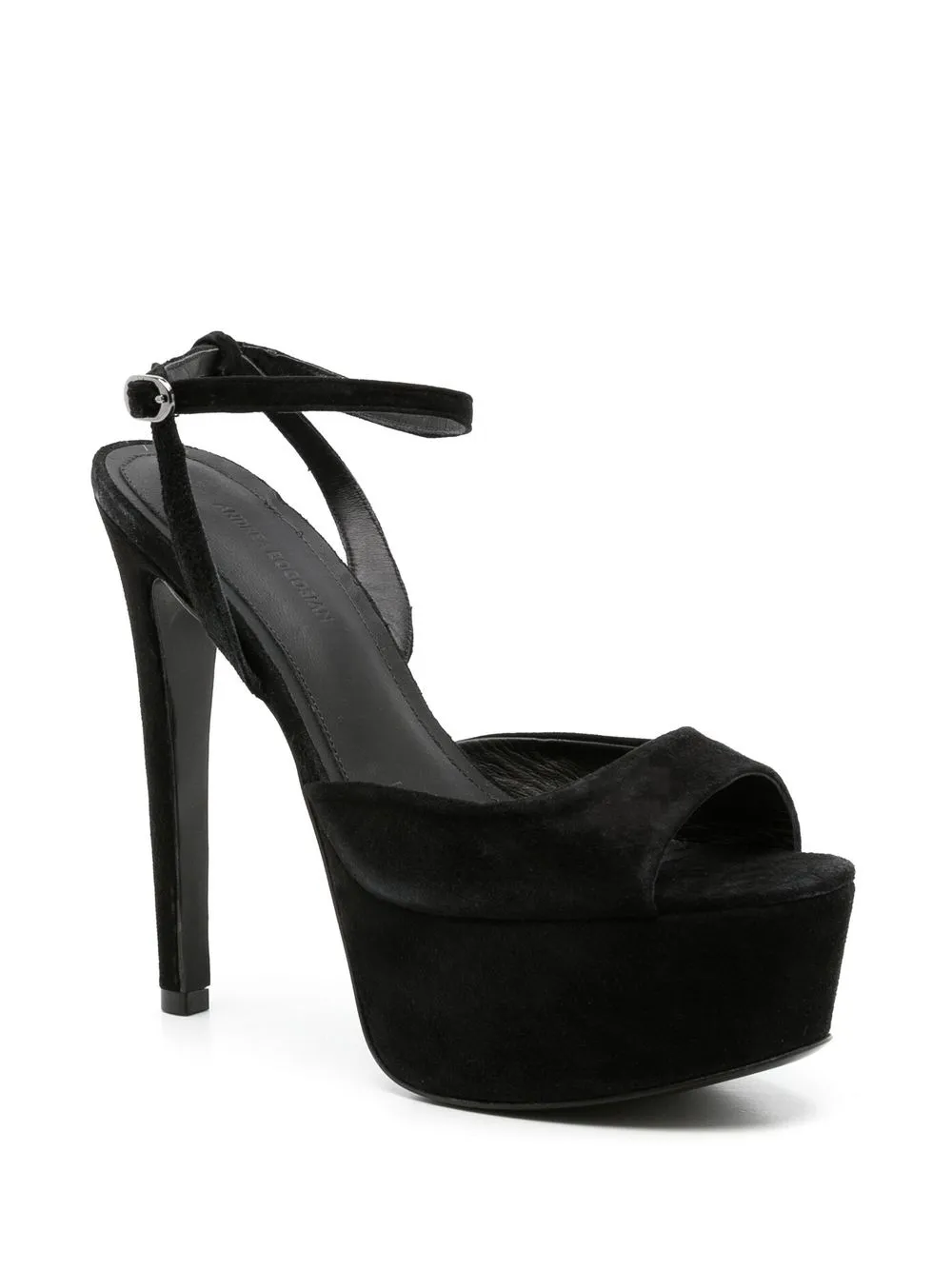 Andrea Bogosian Sandalen met plateauzool - Zwart