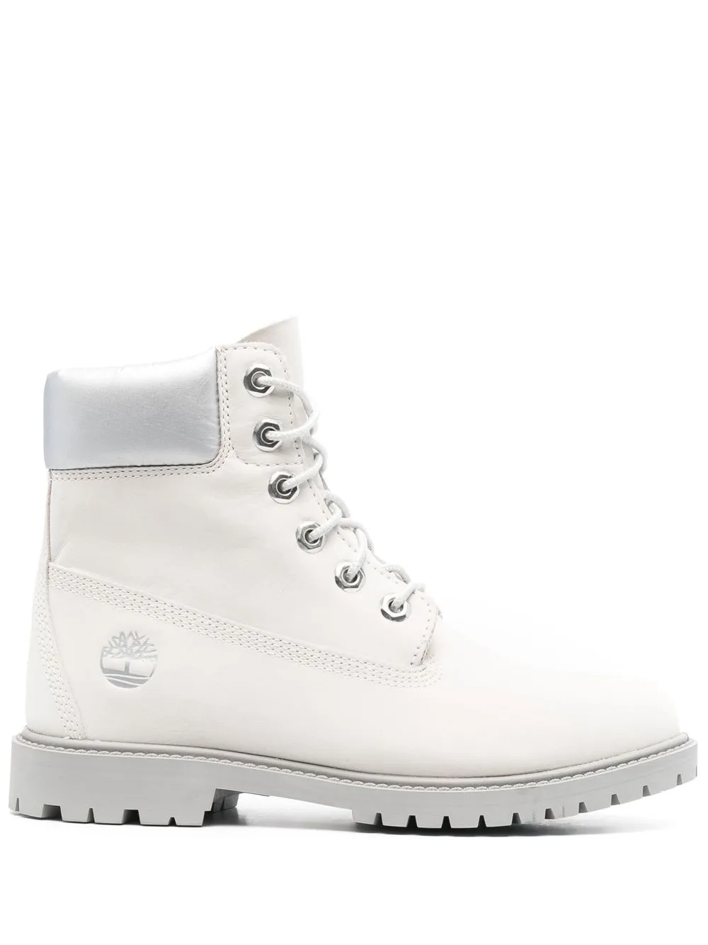 

Timberland lace-up leather boots - White