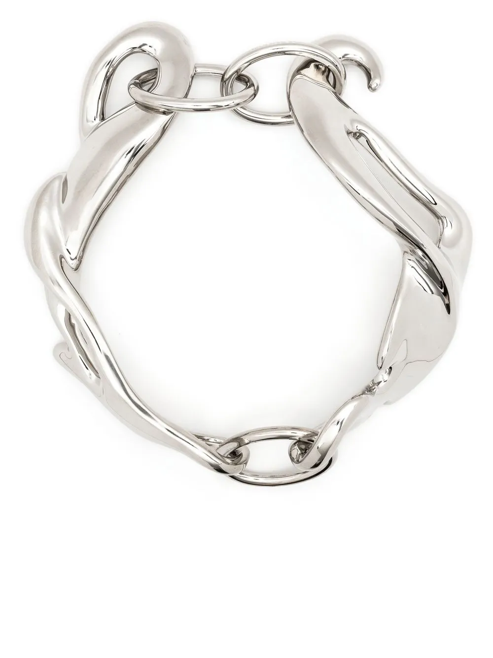 

Y/Project sculpted chunky choker necklace - Silver