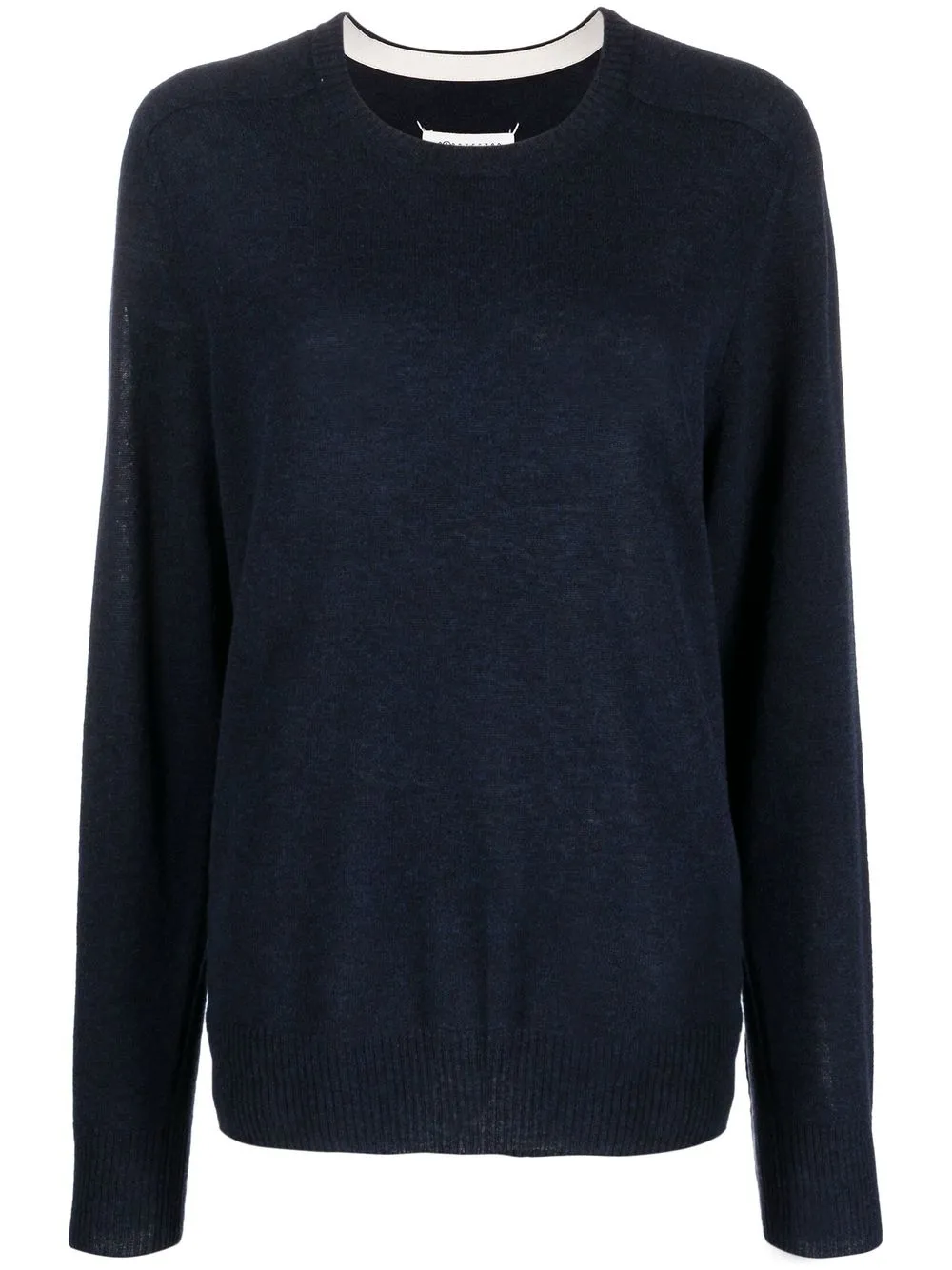 

Maison Margiela wool-blend crew-neck jumper - Blue