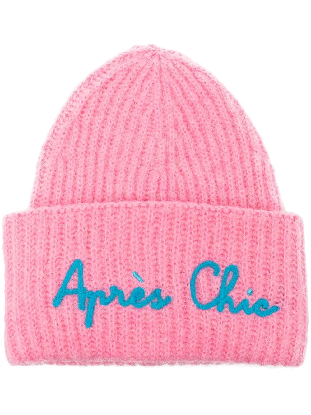 

MC2 Saint Barth embroidered-logo rib-knit beanie - Pink