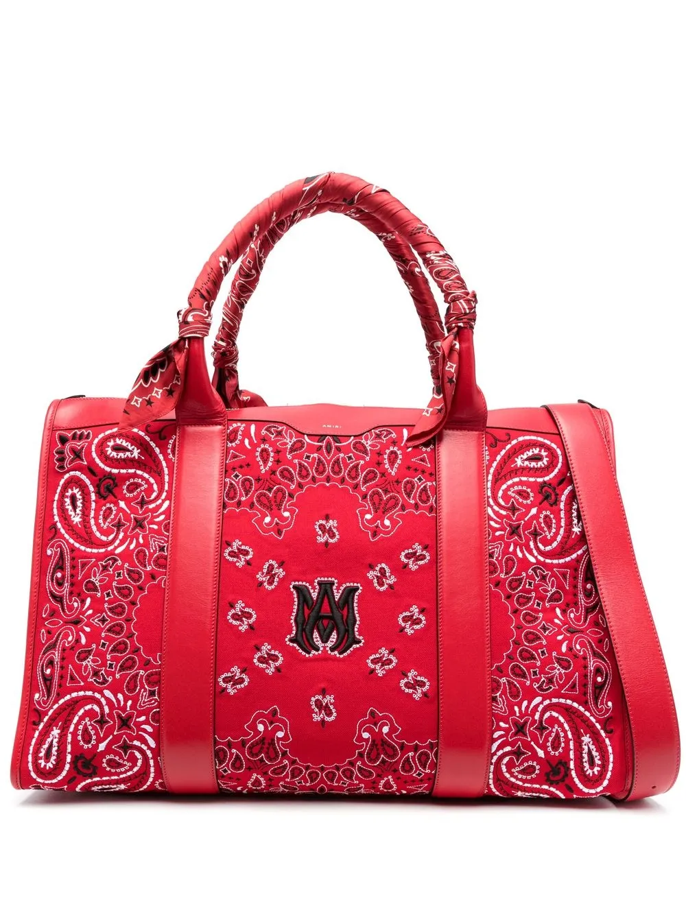 

AMIRI Bandana-embroidered weekend bag