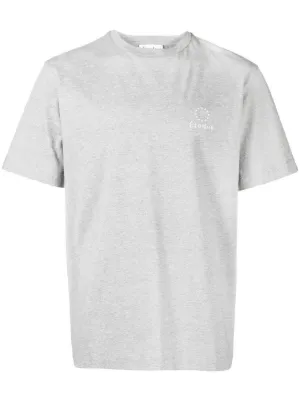 Stone Island logo-patch short-sleeve T-shirt | Grey | FARFETCH CA
