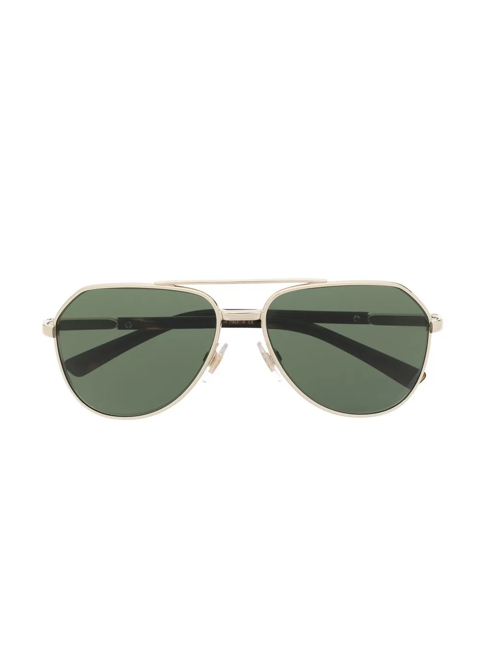 

Dolce & Gabbana Kids double-bridge pilot-frame sunglasses - Brown