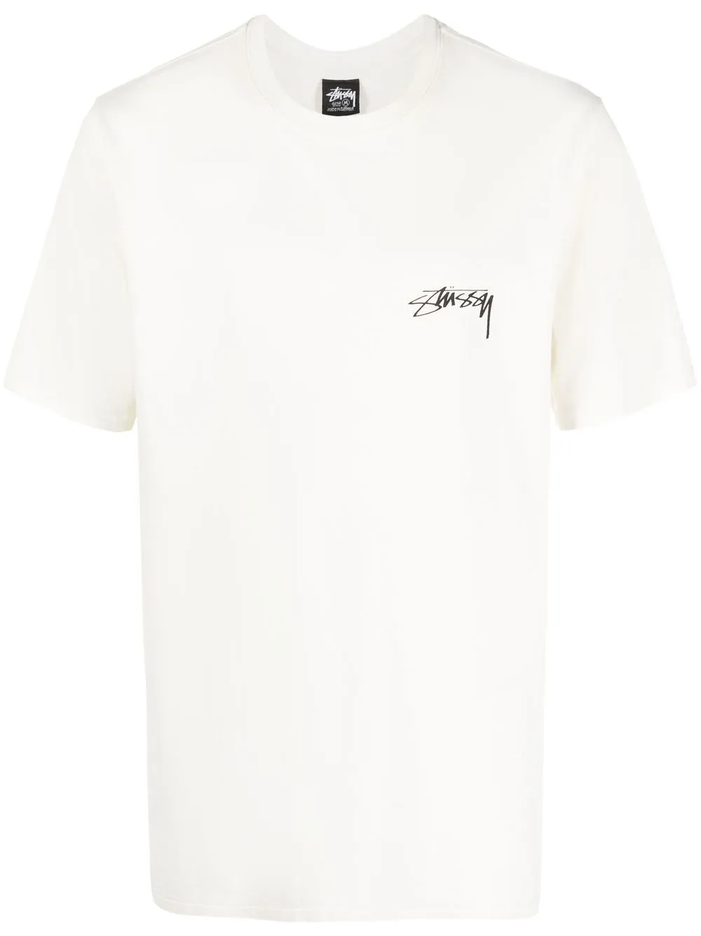 

Stüssy logo-print T-Shirt - NATURAL