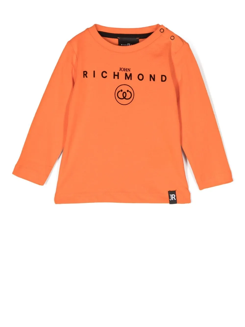 

John Richmond Junior logo-print long-sleeved T-shirt - Orange