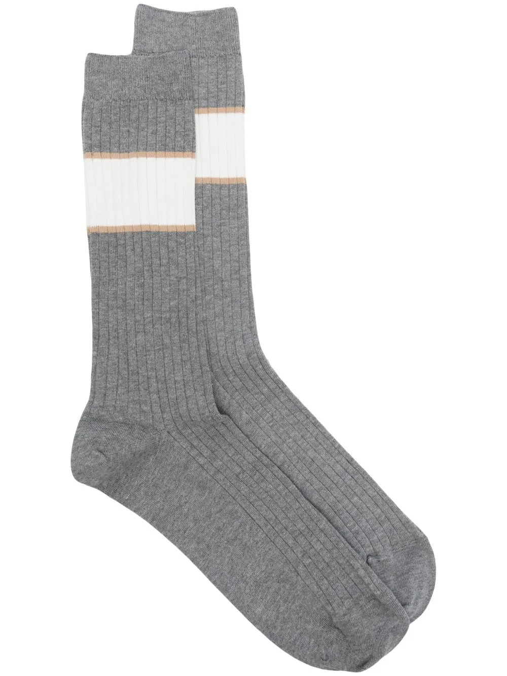 

Eleventy ribbed-knit socks - Grey