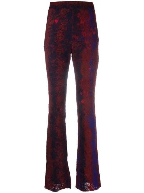 Pantalon évasé à coutures contrastantes - VITELLI - Modalova