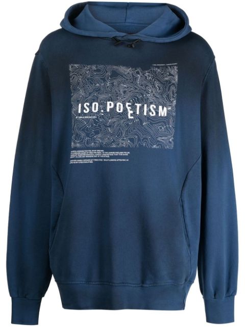ISO.POETISM hoodie con estampado gráfico del logo