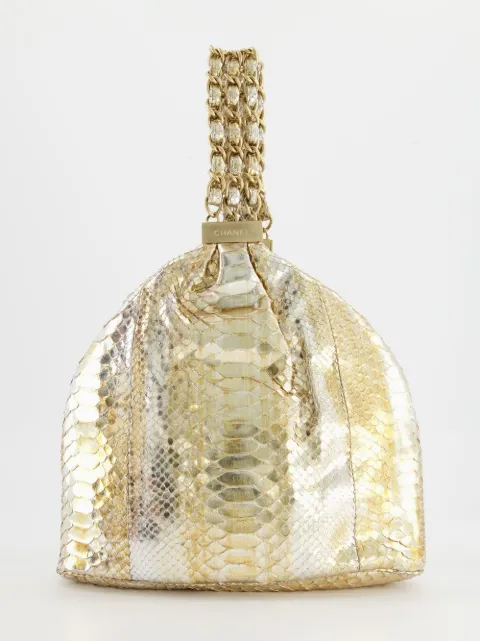 CHANEL 2006-2008 metallic python tote bag Women