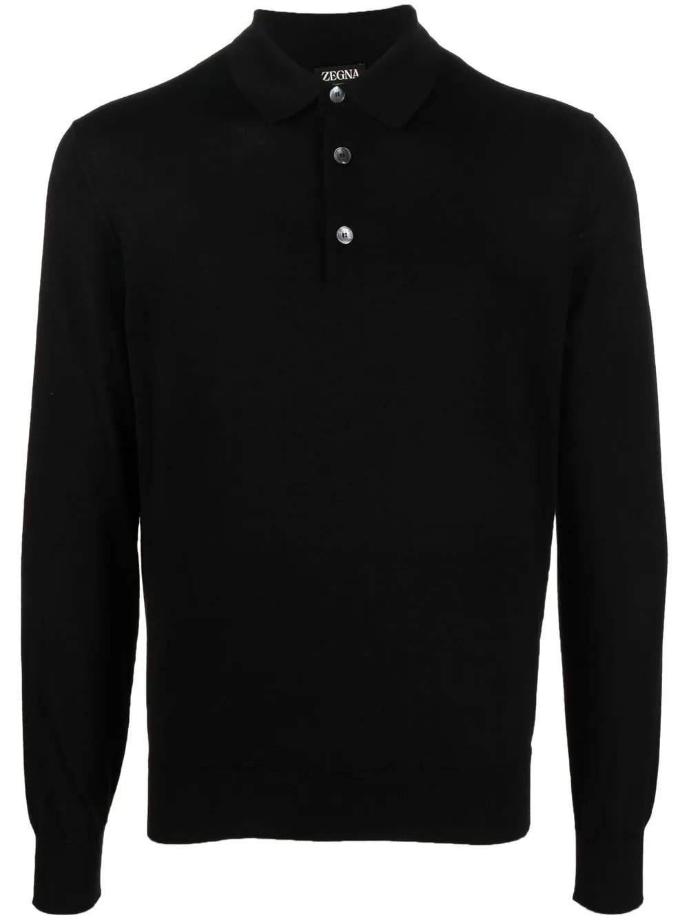 Zegna playera tipo polo tejida | negro | Image 1