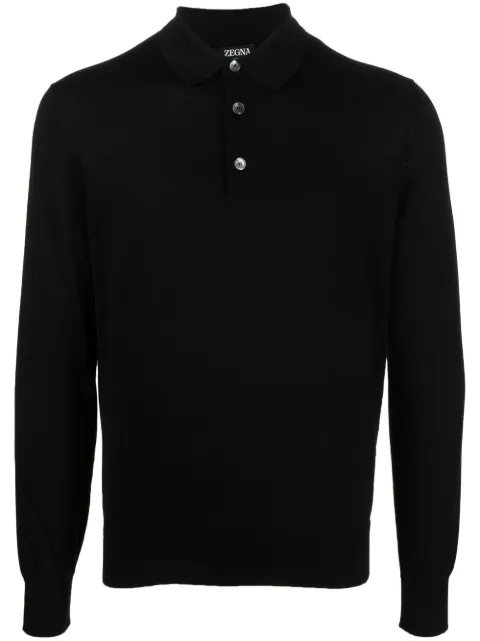 Zegna knitted polo shirt
