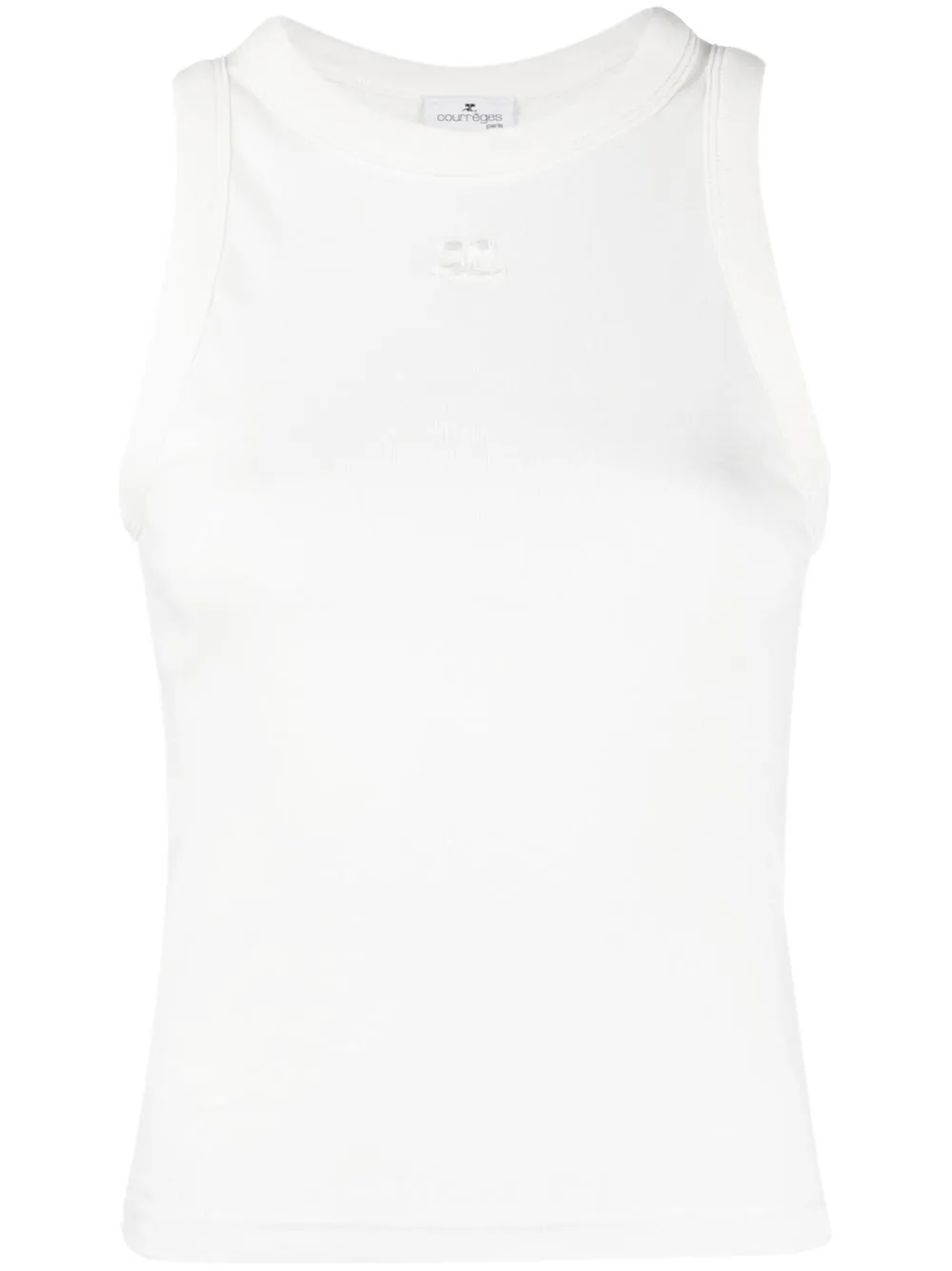 

Courrèges cotton tank top - White