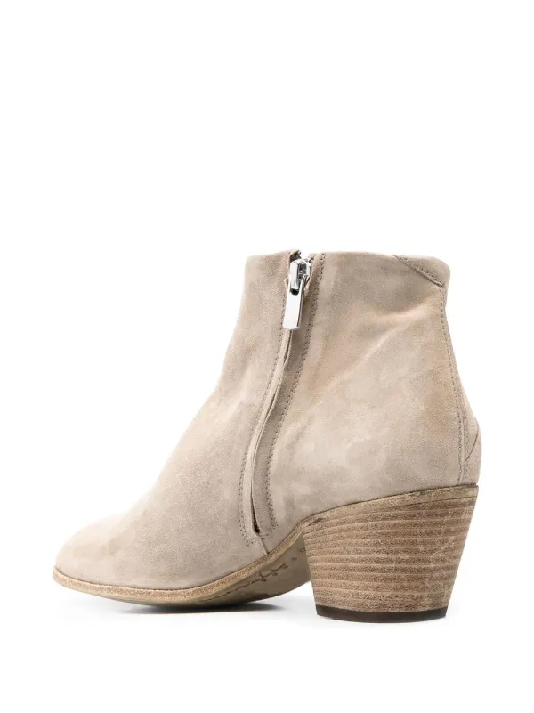Cream suede ankle boots clearance