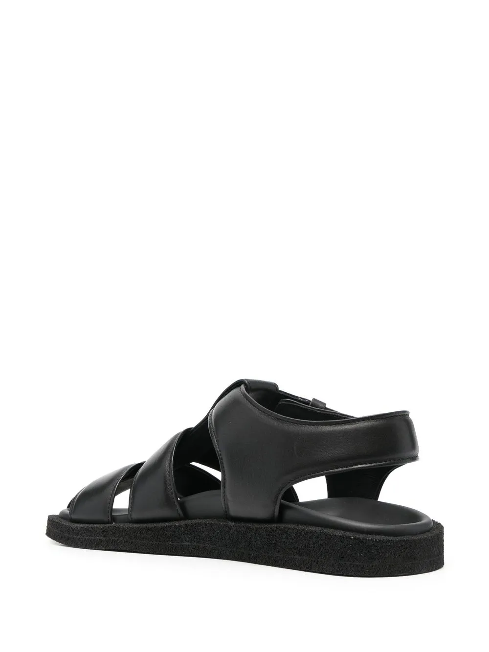 Officine Creative Interwoven Leather Sandals In Black