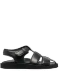 Officine Creative interwoven leather sandals - Black