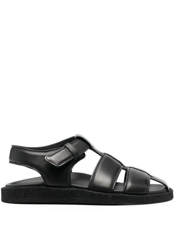 【SALE／10%OFF Officine Creative レザーサンダル | ブラック | FARFETCH JP 靴
