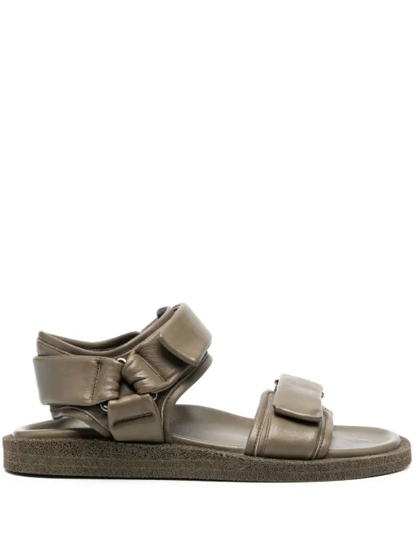Women's toe loop leather sandals discount