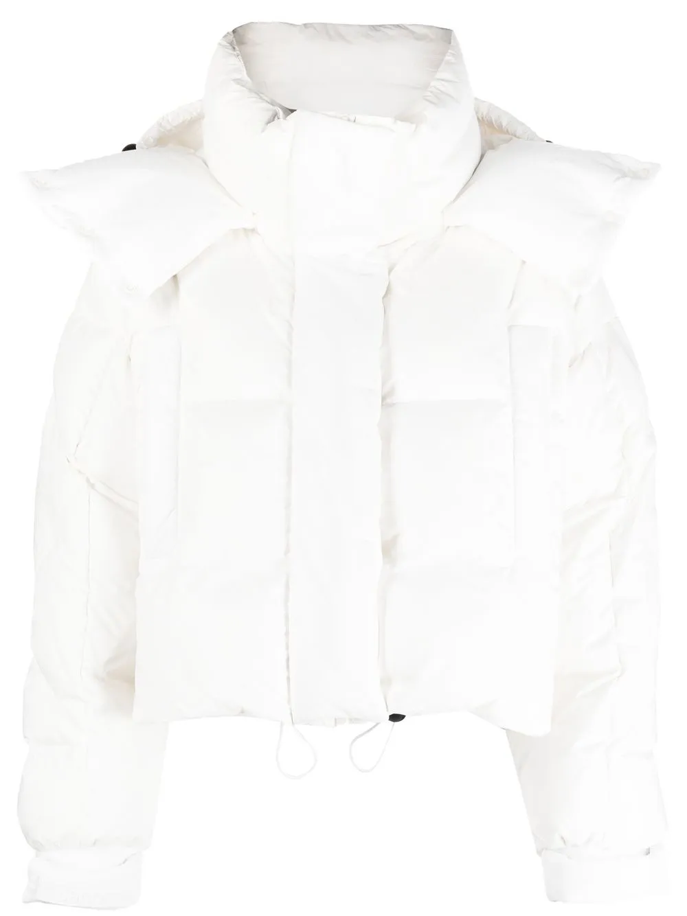 

Bacon padded funnel neck jacket - White