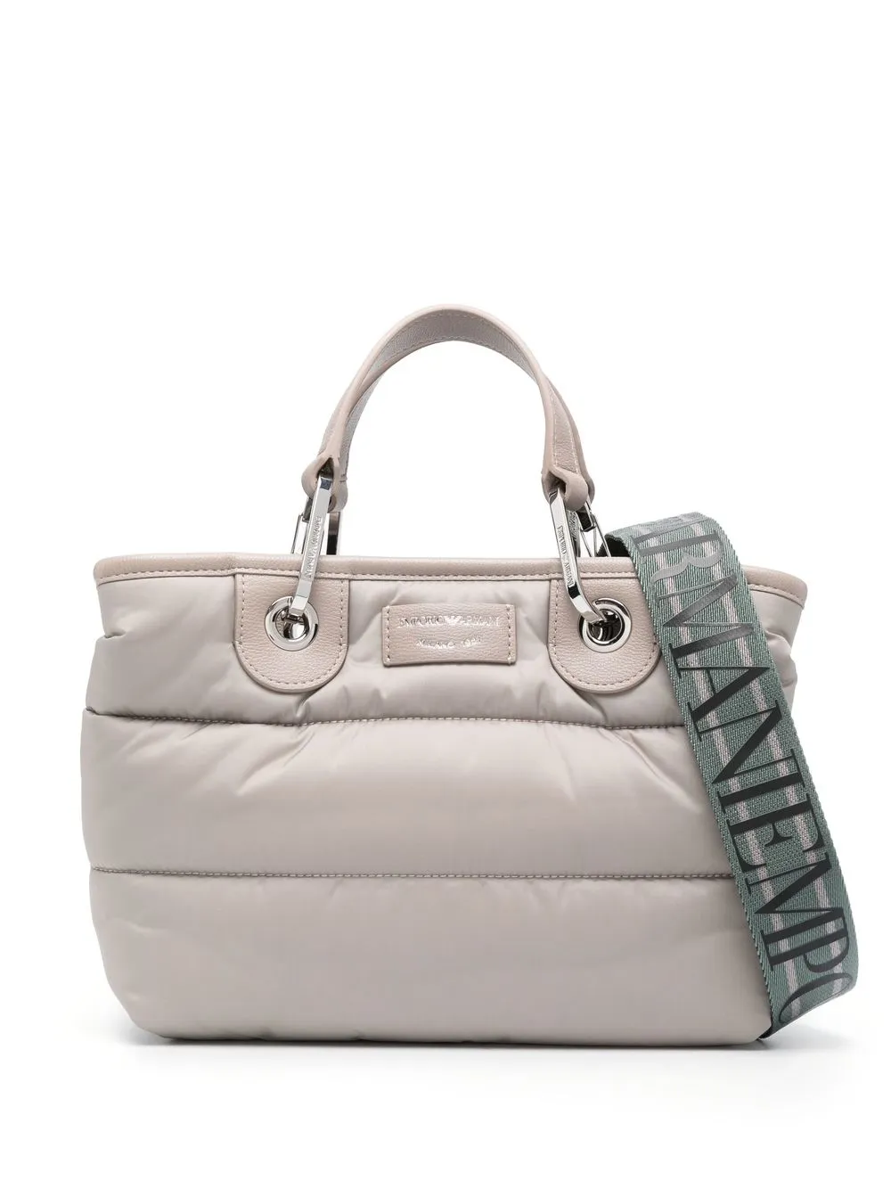 

Emporio Armani padded tote bag - Grey