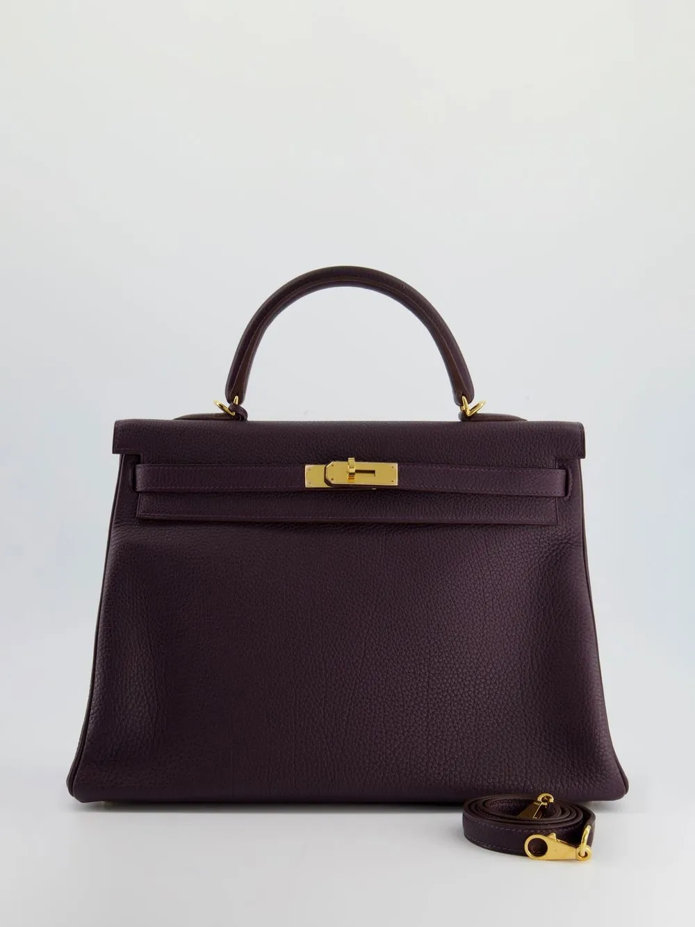 

Hermès 2012 pre-owned Kelly 35 two-way bag - Purple