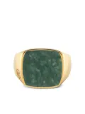 Nialaya Jewelry jade signet ring - Gold