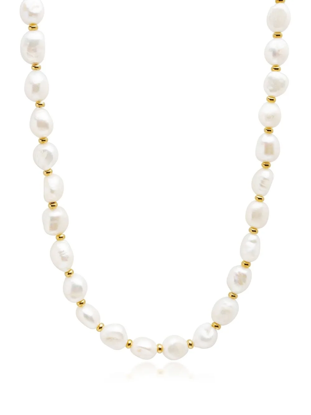 

Nialaya Jewelry baroque pearl choker - White