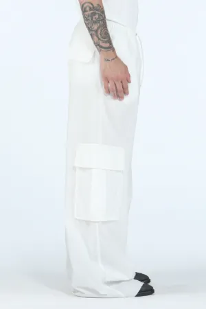 Wide-Leg Cotton Trousers