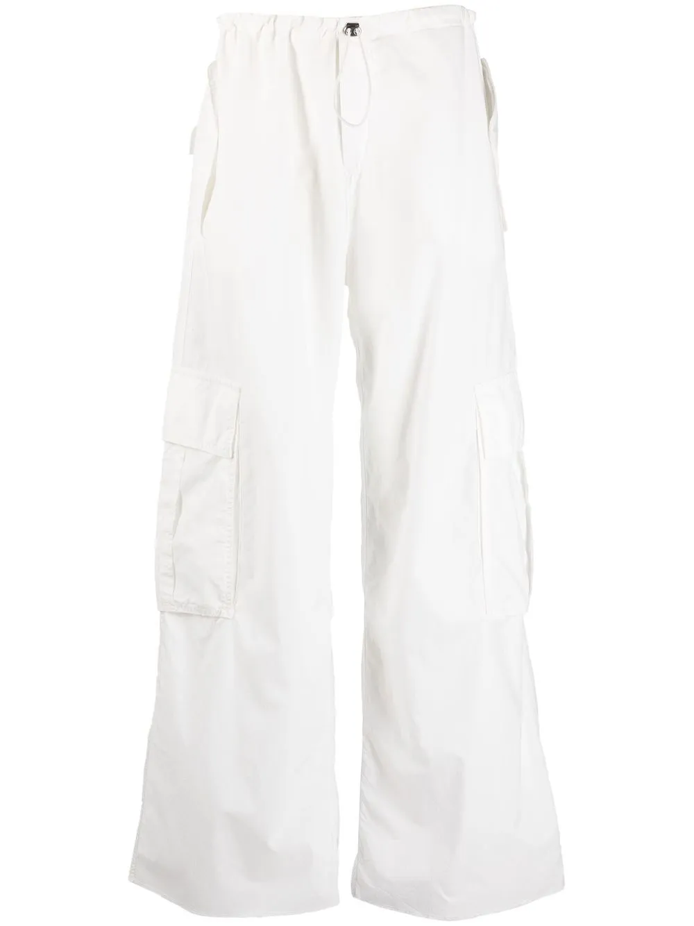 

Nº21 wide-leg cargo trousers - White