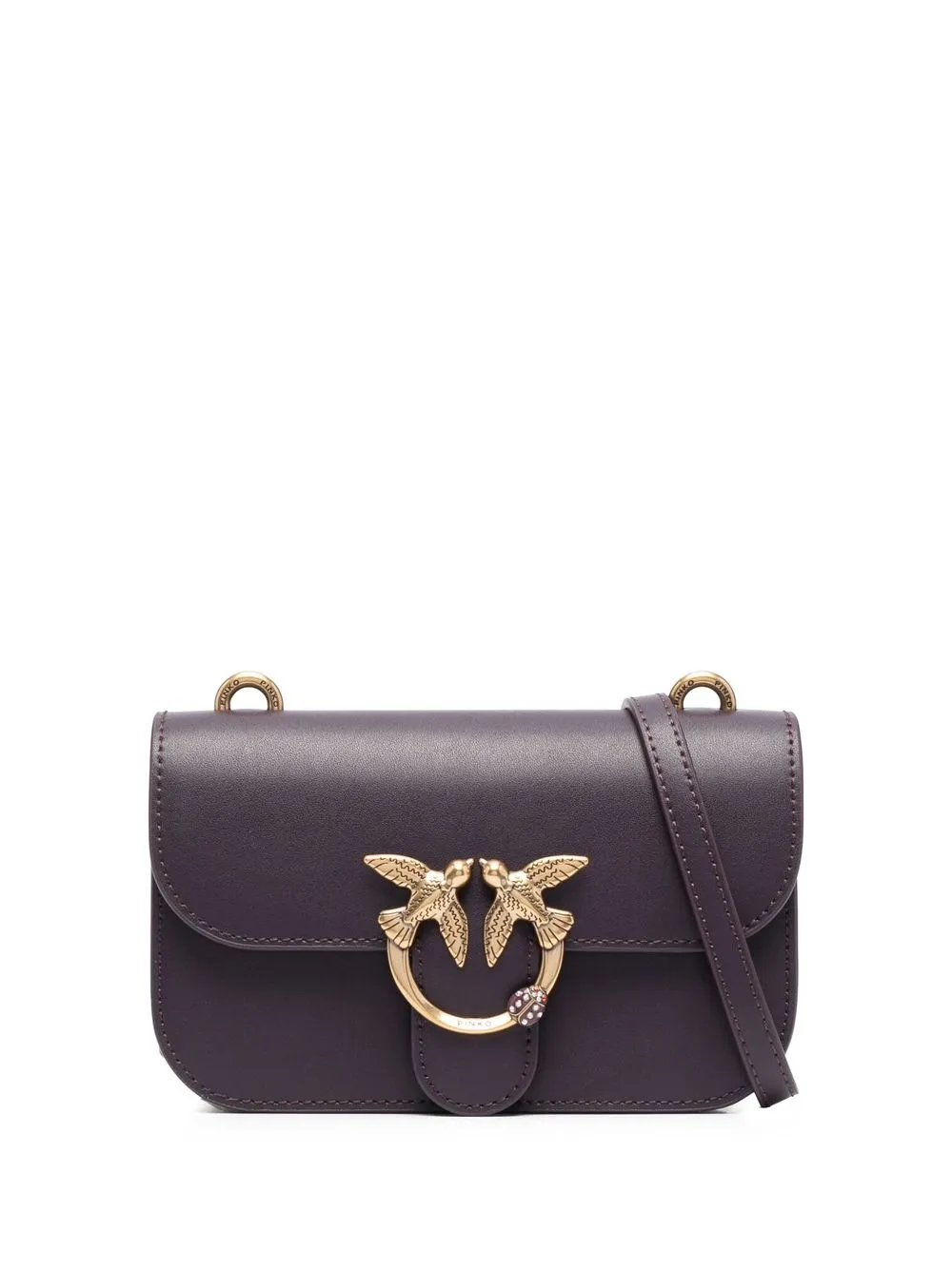

PINKO leather crossbody bag - Purple