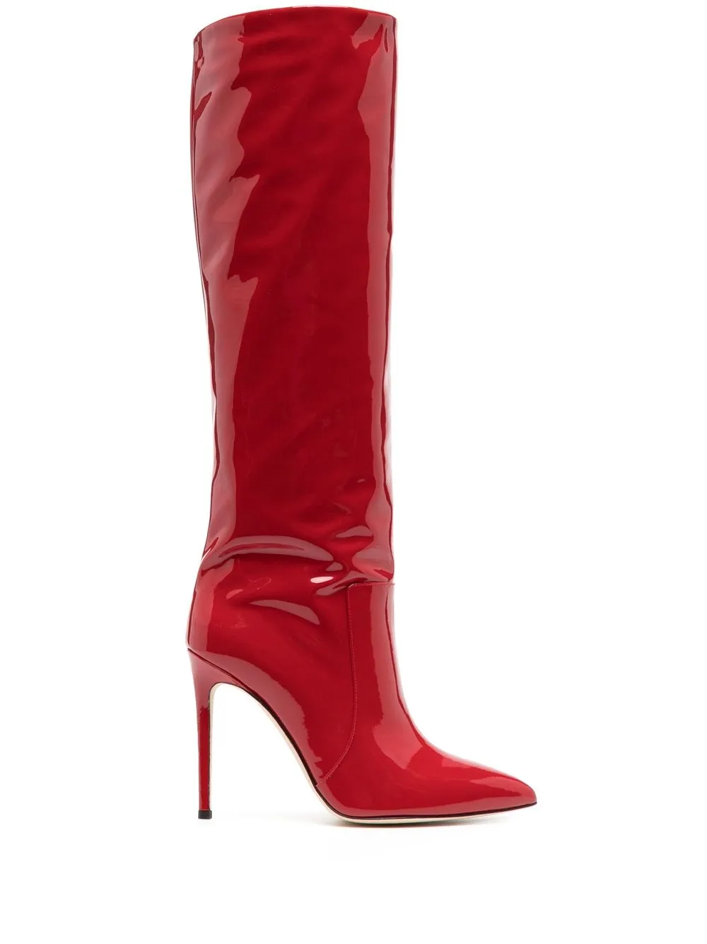 

Paris Texas patent-effect 110mm knee boots - Red