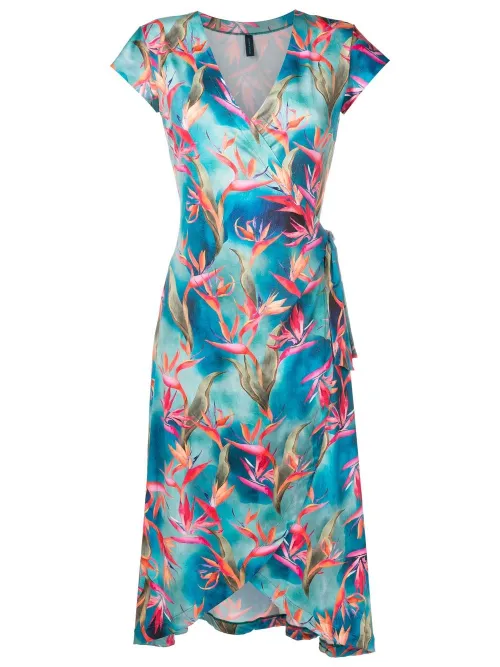 Robe portefeuille à imprimé Falcão - Lygia & Nanny - Modalova