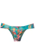 Lygia & Nanny Ritz gathered-detail bikini bottoms - Blue