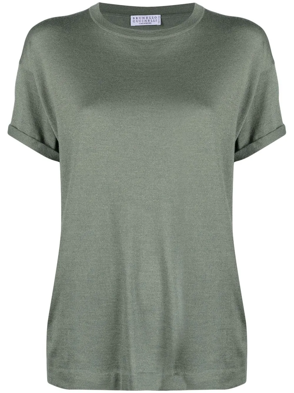 

Brunello Cucinelli short-sleeve knitted top - Green