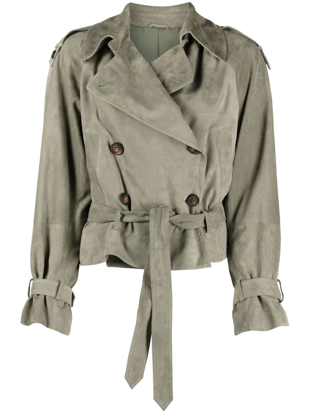 Brunello Cucinelli double-breasted Belted Jacket - Farfetch