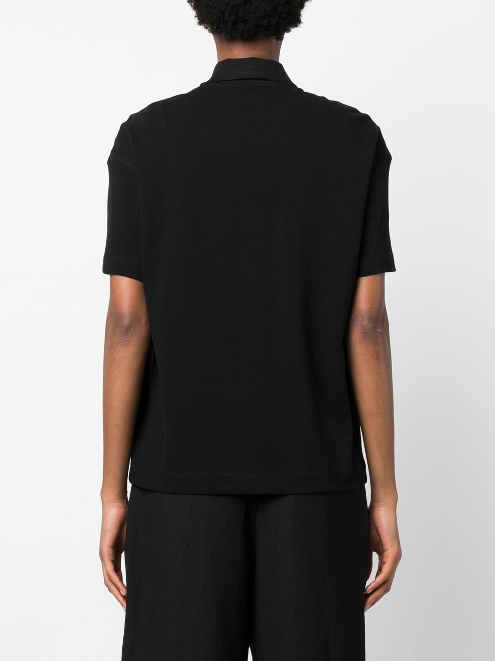 Shop Brunello Cucinelli Sequin-embellished Polo Shirt In Black