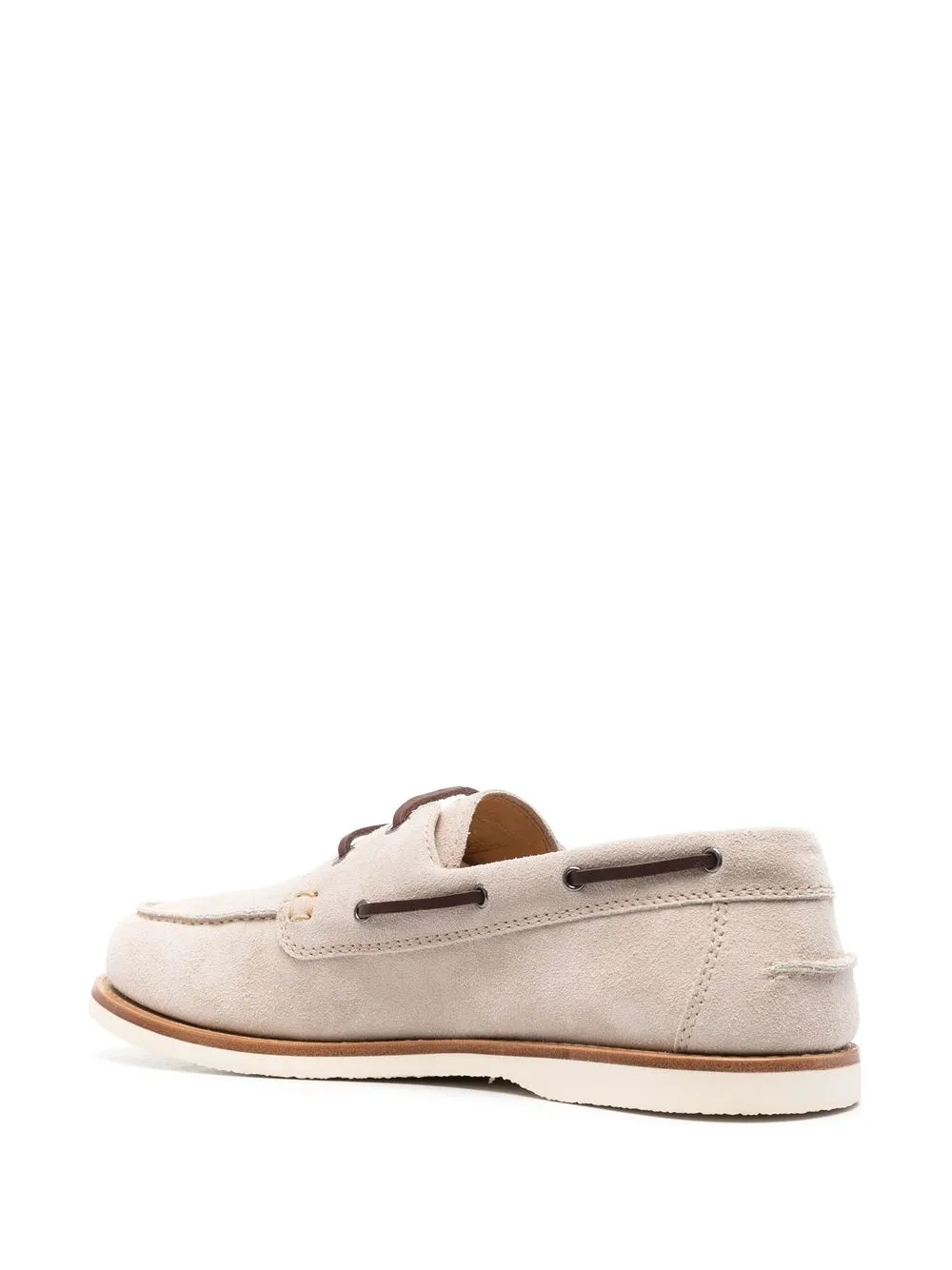 Brunello Cucinelli Lace-up Loafer In Neutrals