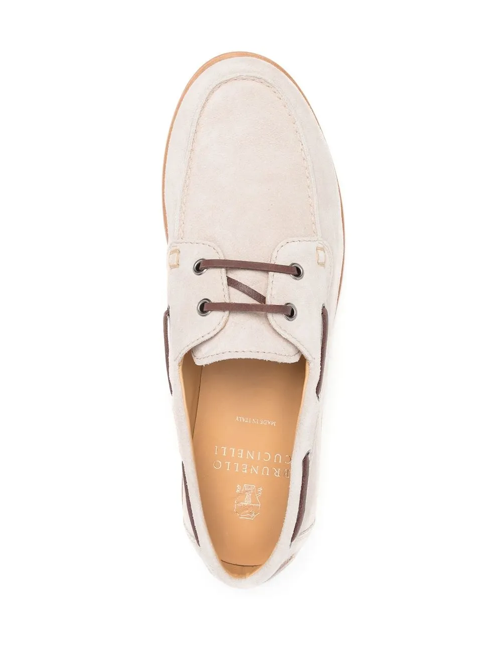 Brunello Cucinelli Lace-up Loafer In Neutrals