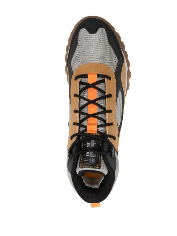 Timberland Panelled lace up Hiking Boots Farfetch